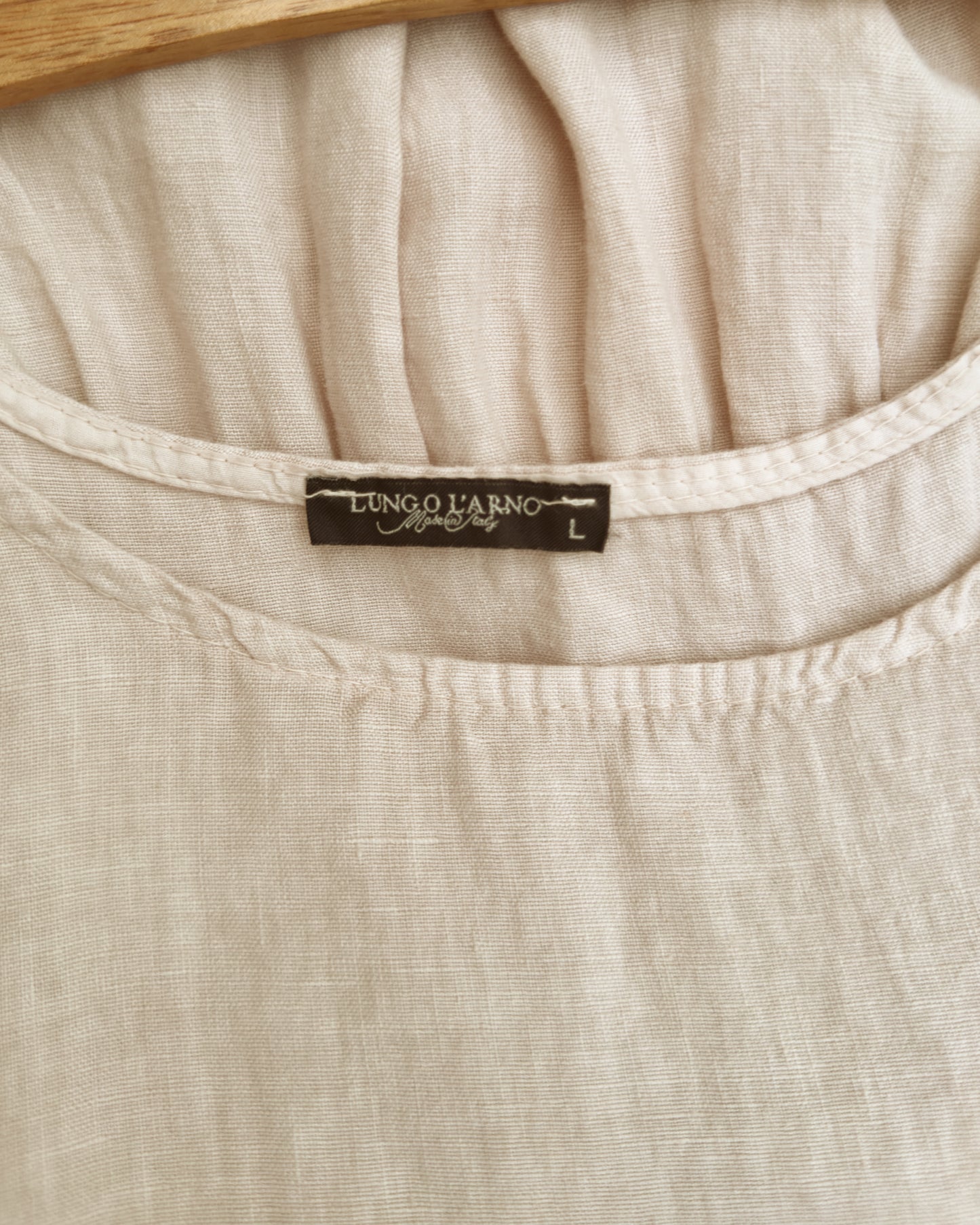 Linen Midi Dress (L)