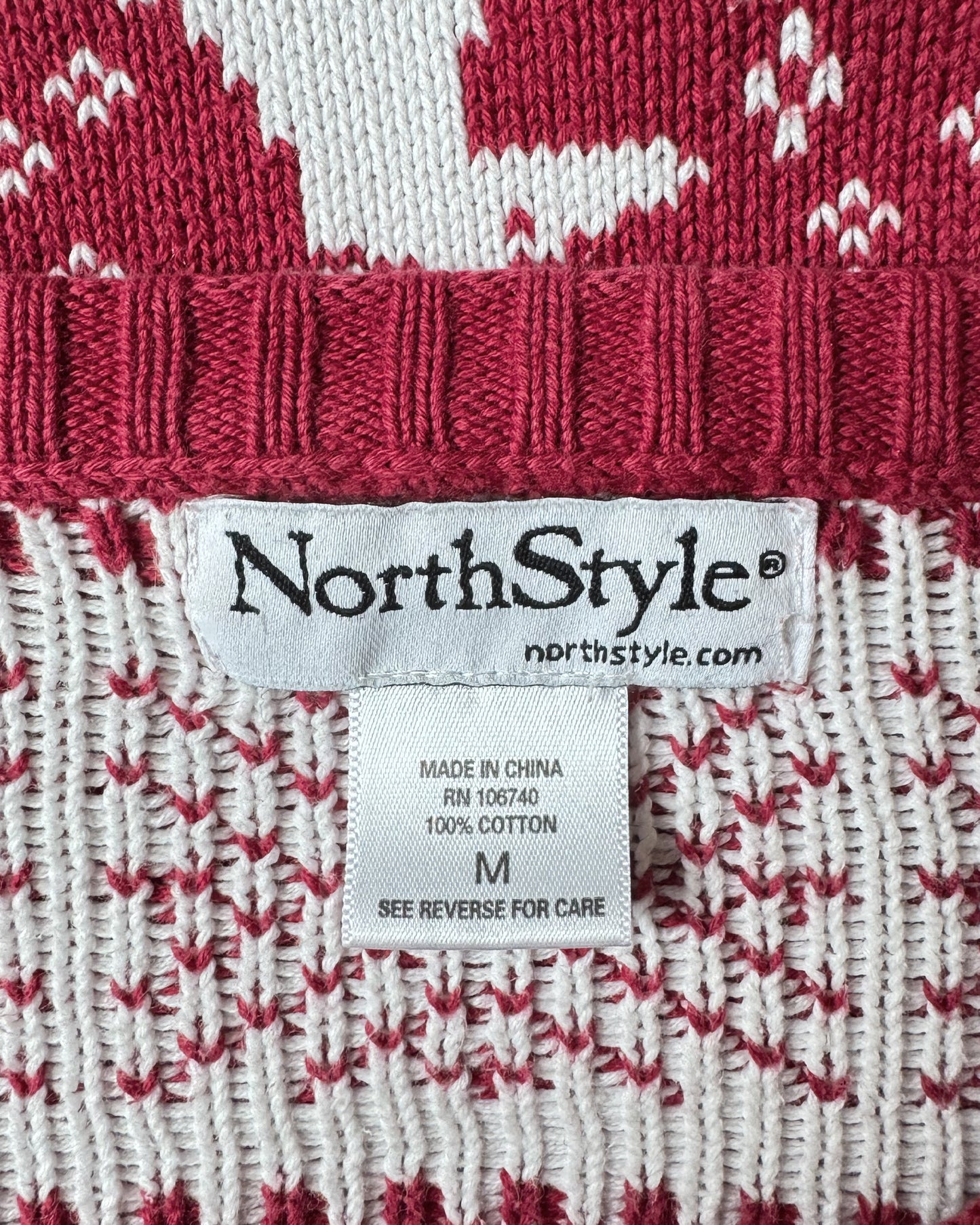 Reindeer Cotton Christmas Sweater (M)