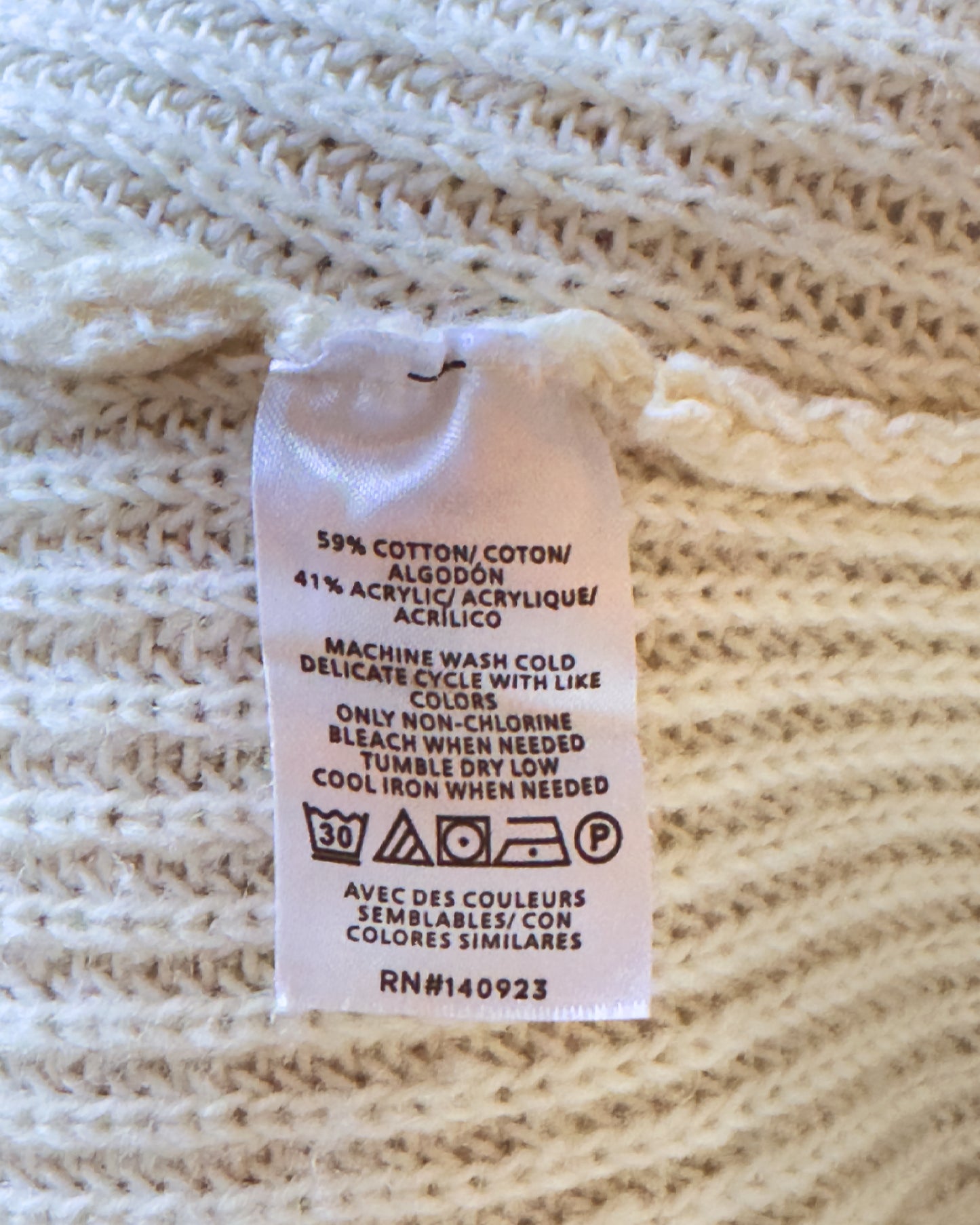 Mock Neck Button Detail Sweater (S)