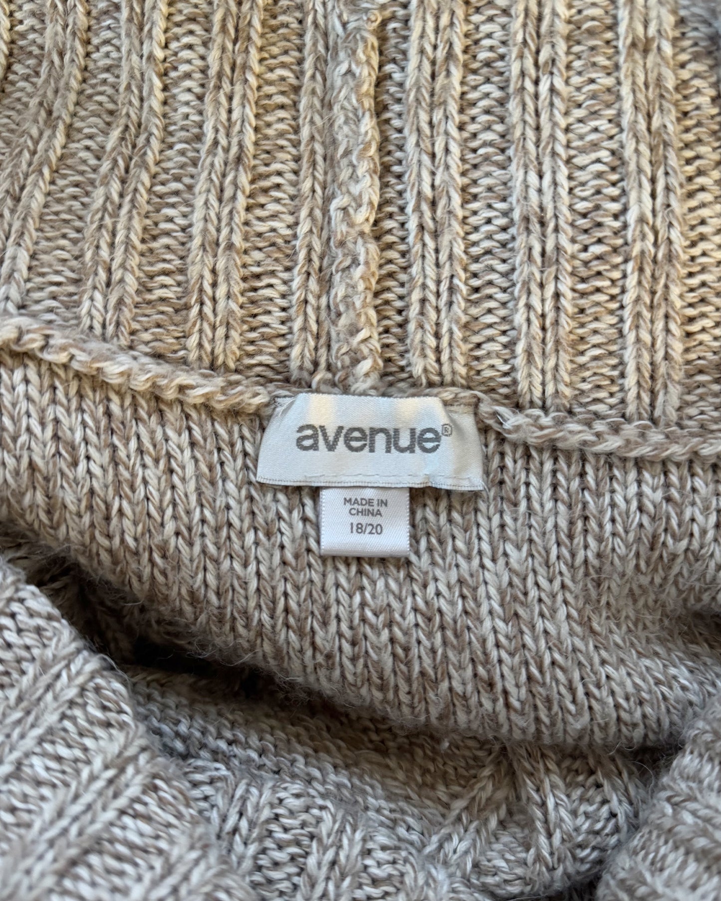 Cozy Cable Knit Cowl Neck Sweater (M-XL)