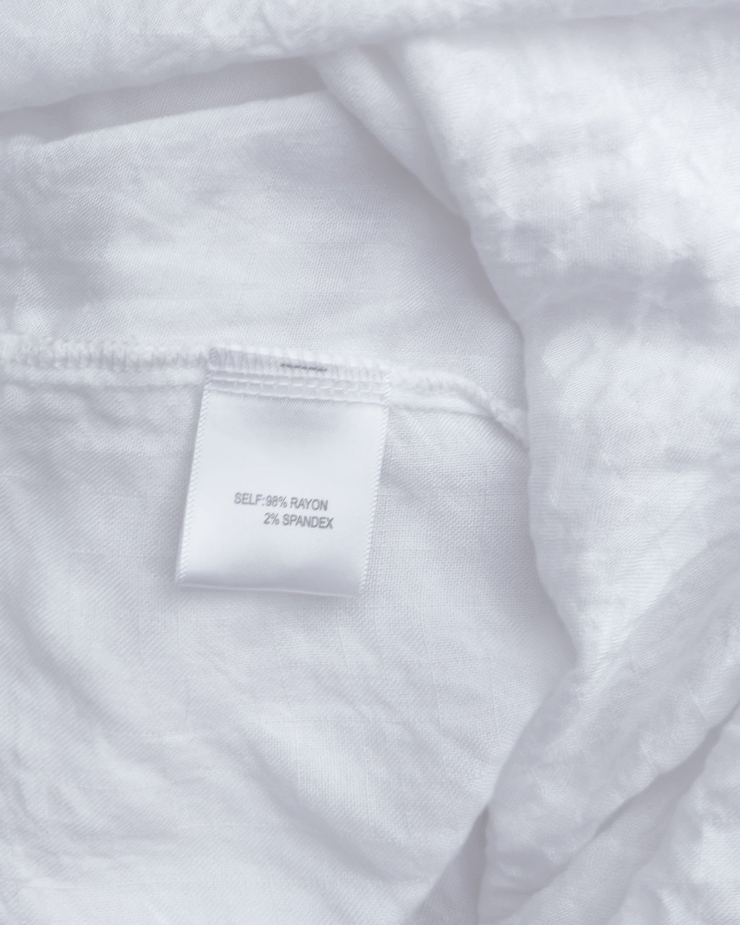 Oversized Seersucker Short-Sleeve Top (L)