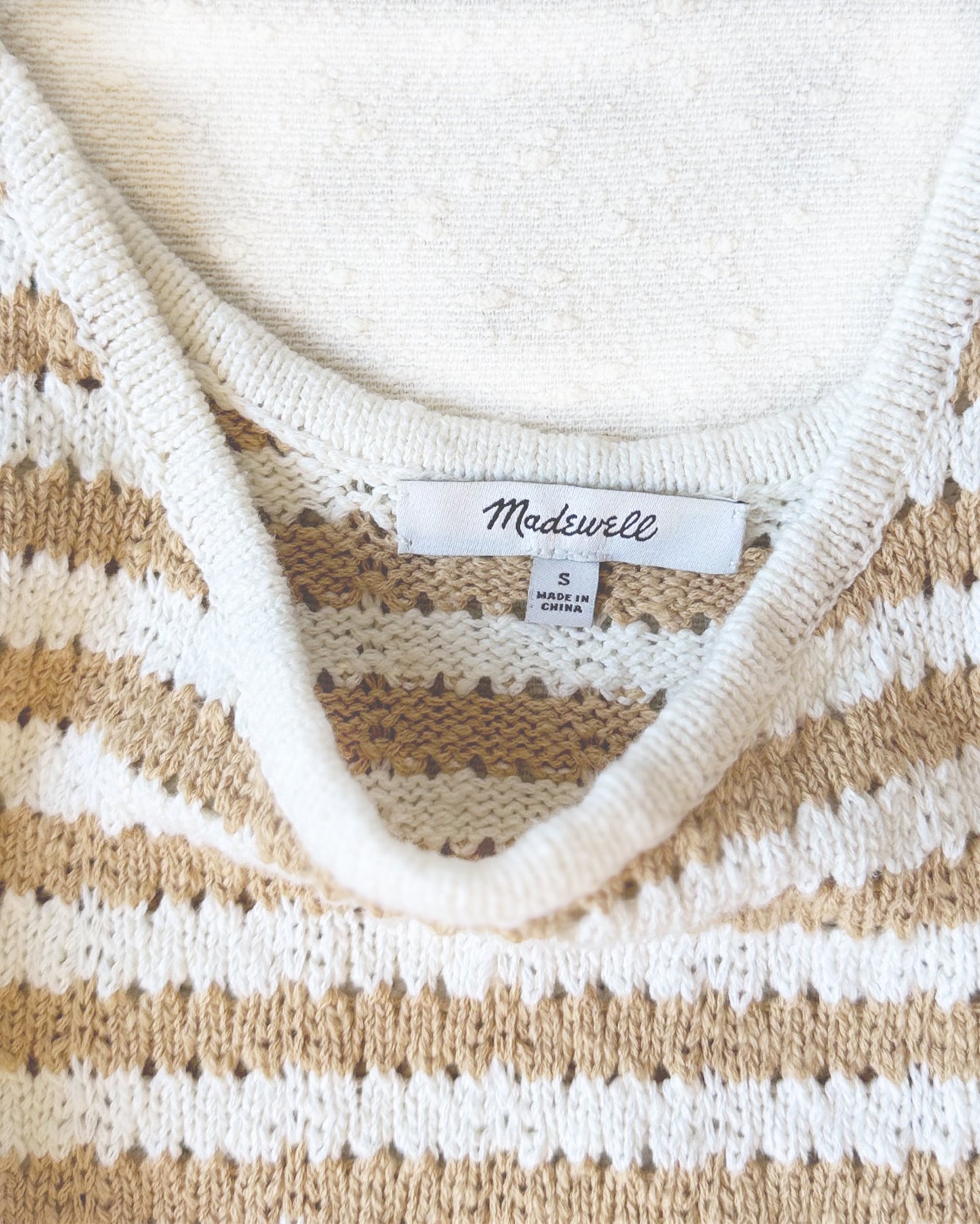Madewell Striped Sweater Tank (S)