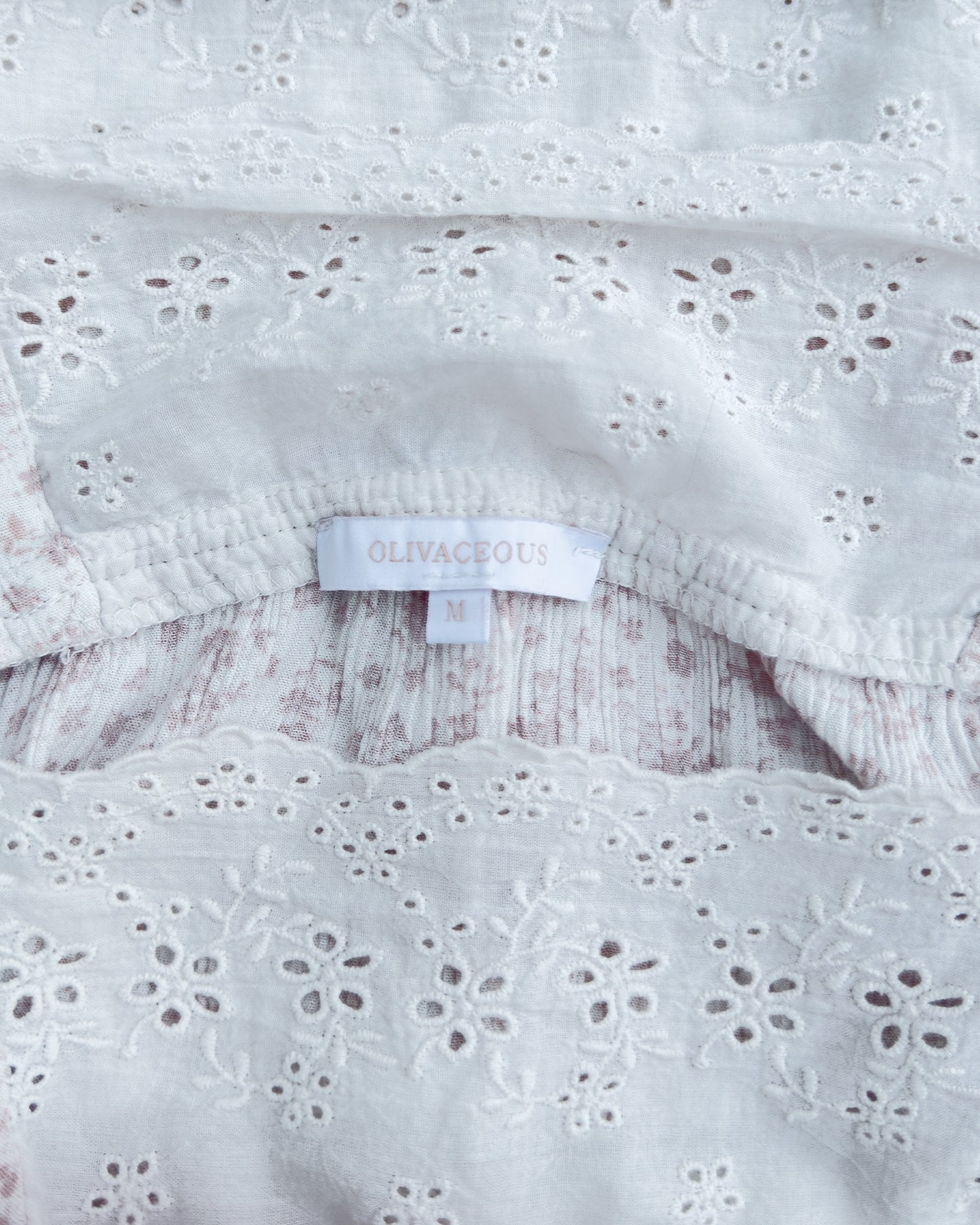 Eyelet Lace Floral Top (M)