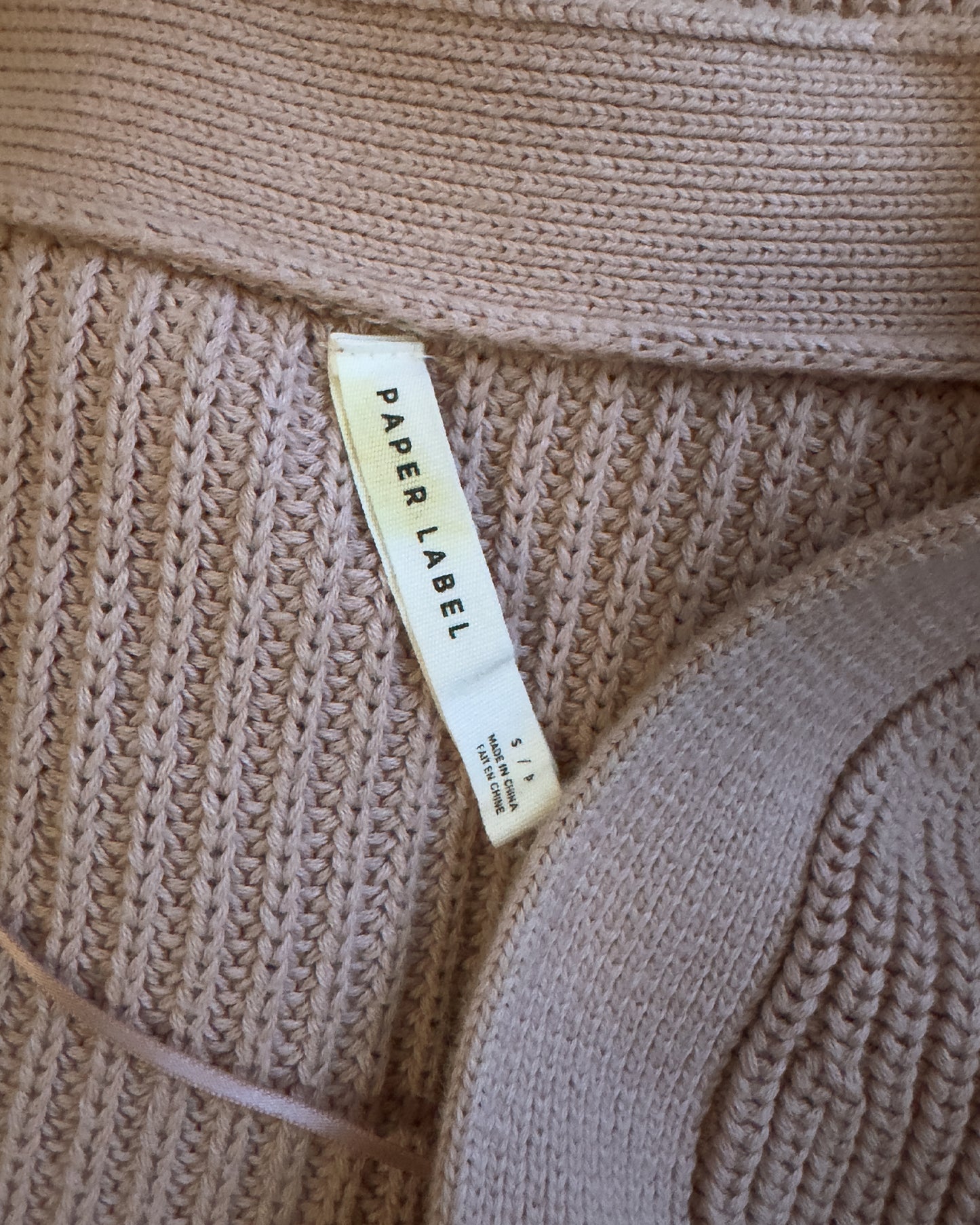 Cotton Oversized Knit Cardigan (S)