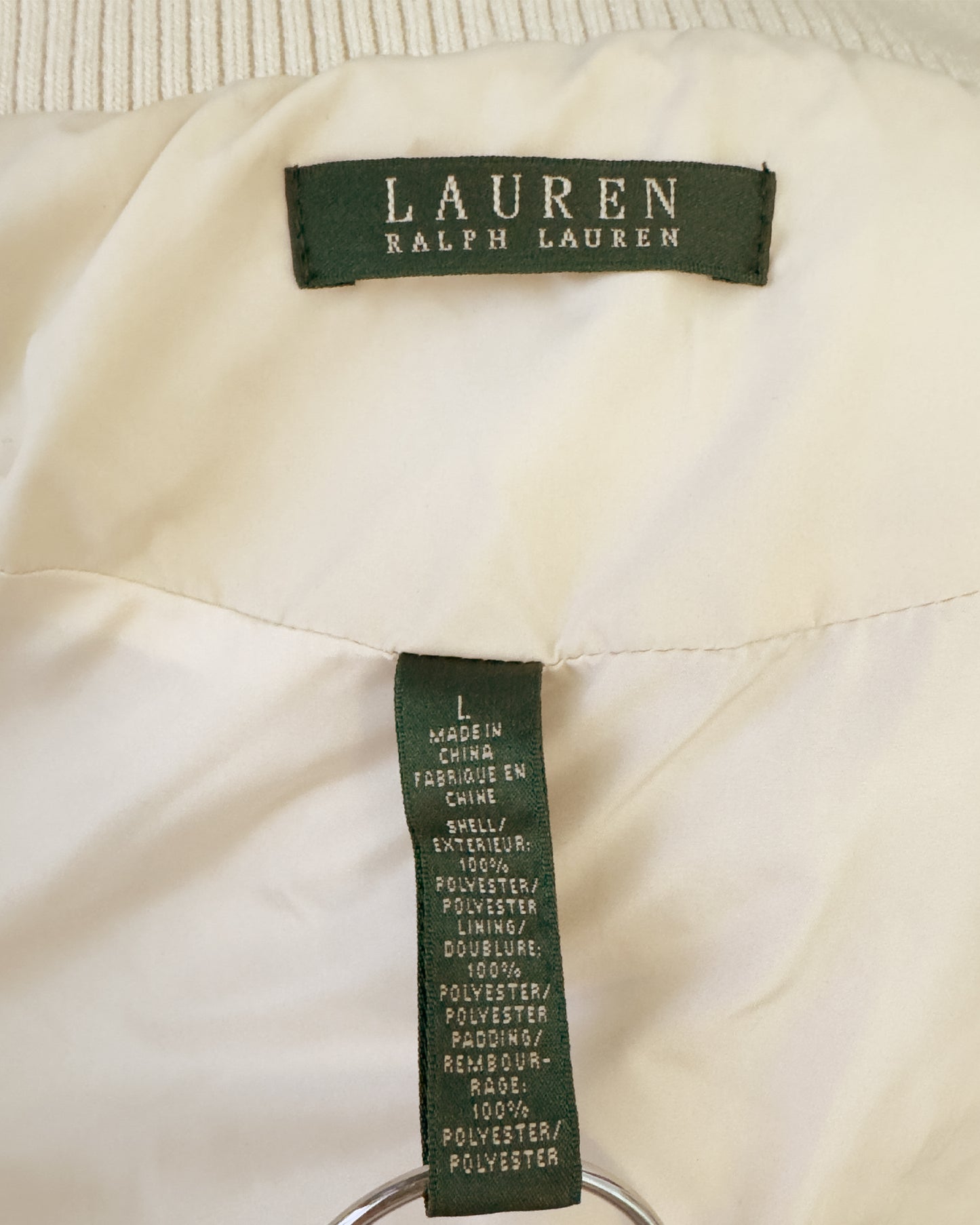 Ralph Lauren Diamond-Quilted Mockneck Jacket (L)