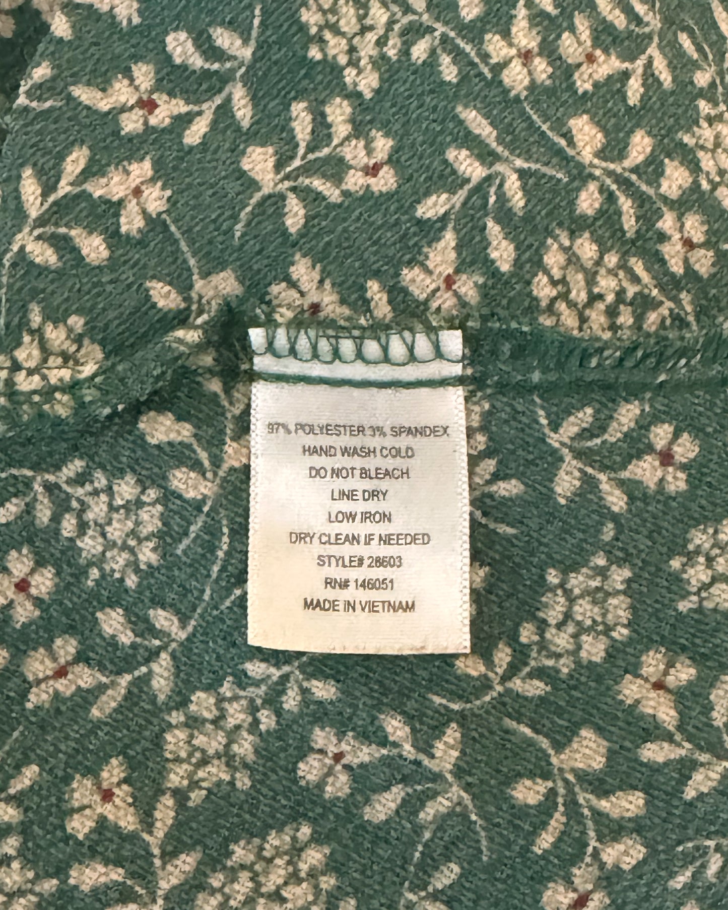 Floral Short Sleeve Blouse (S)