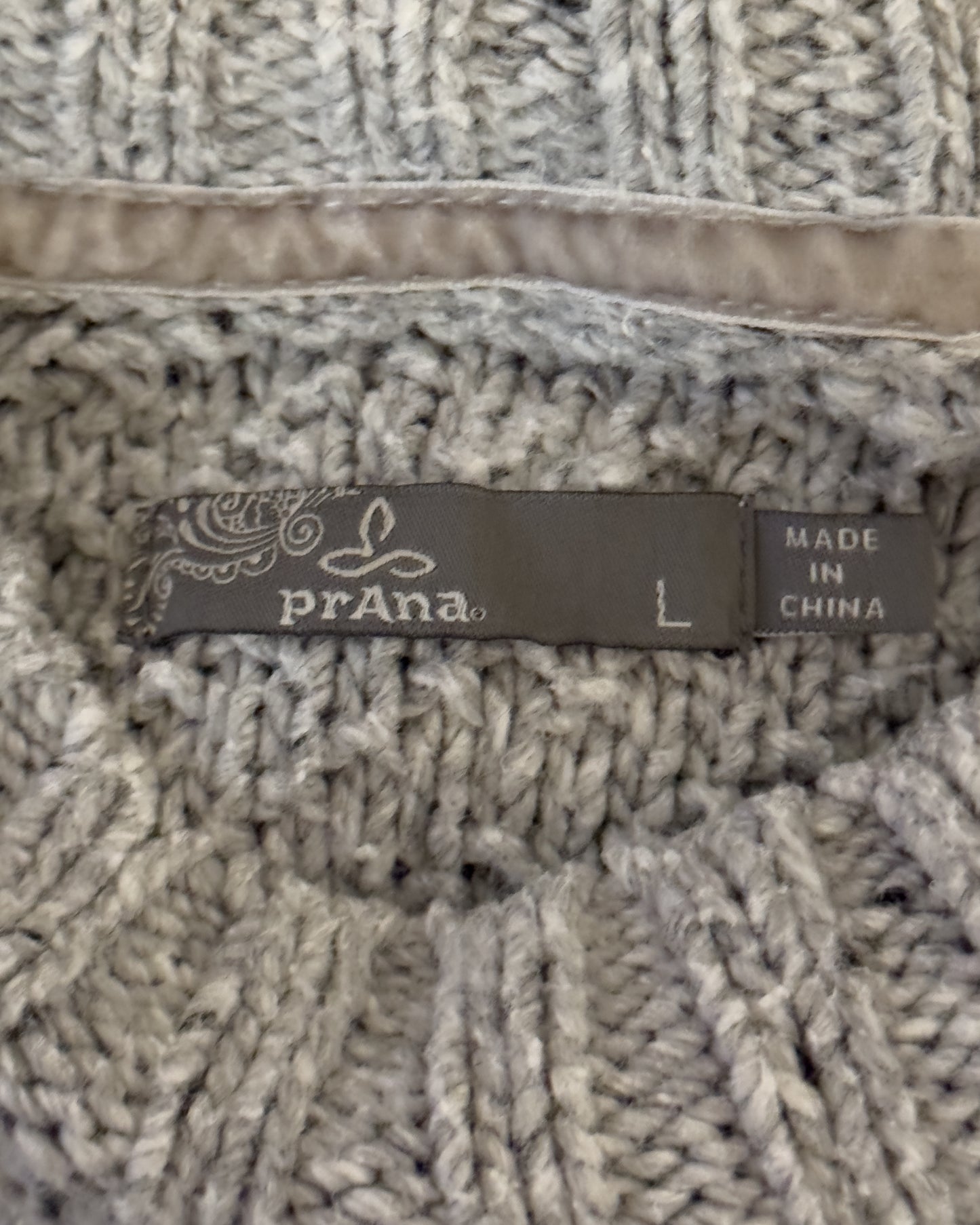 Organic Cotton Prana Chunky Sweater (L)