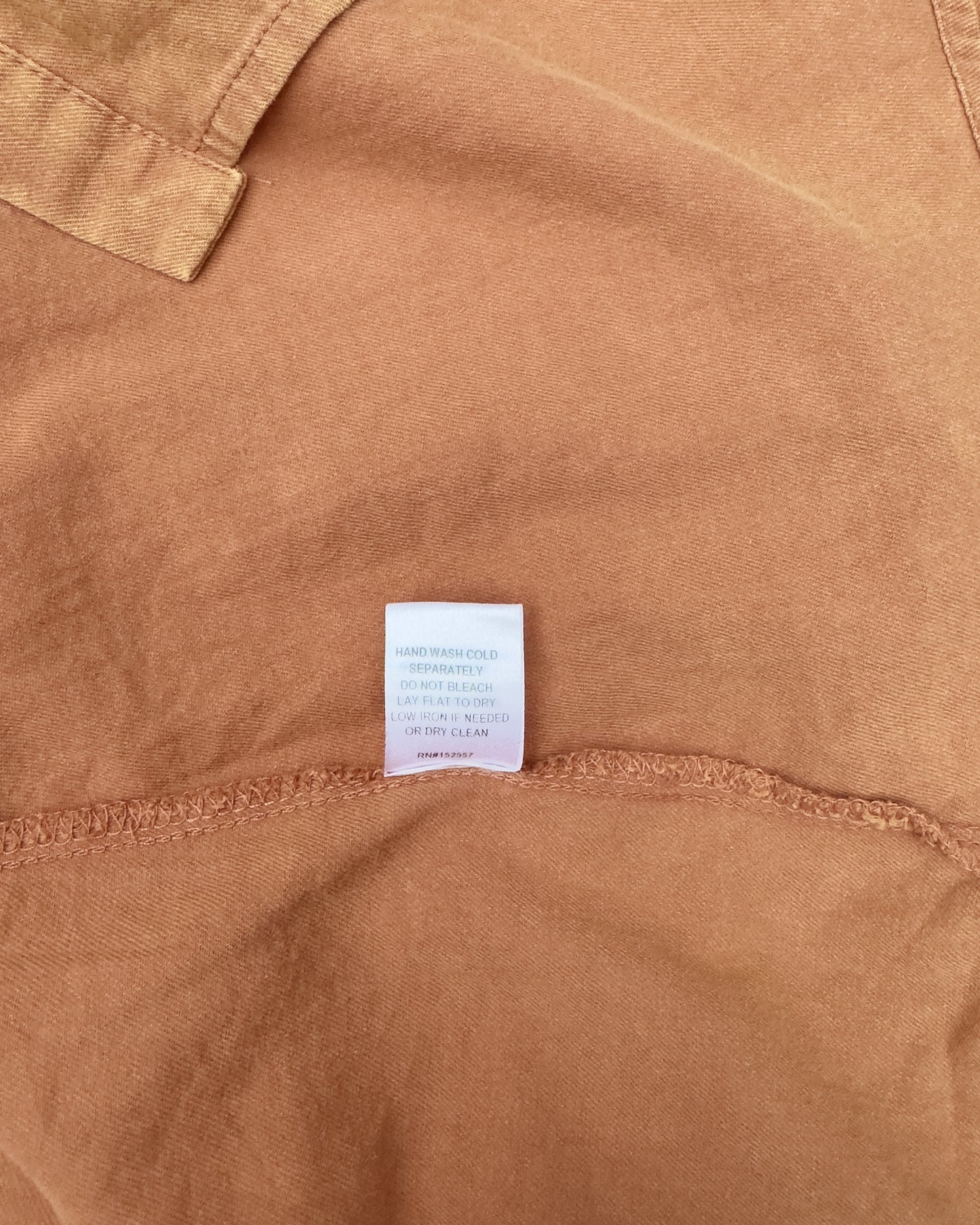 Terracotta Button-Down Dress (S/M)