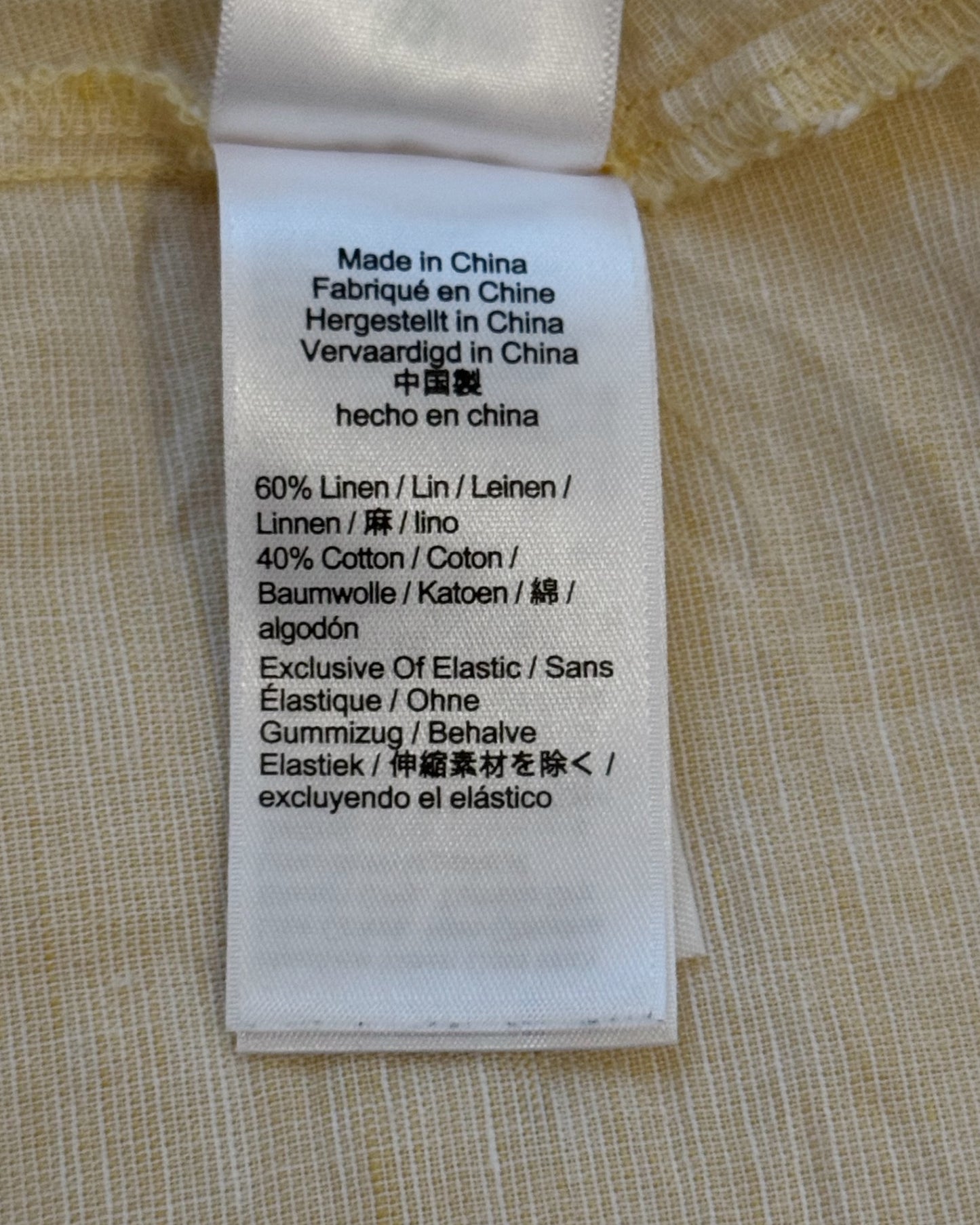 Honey Smocked Linen|Cotton Dress (M/L)