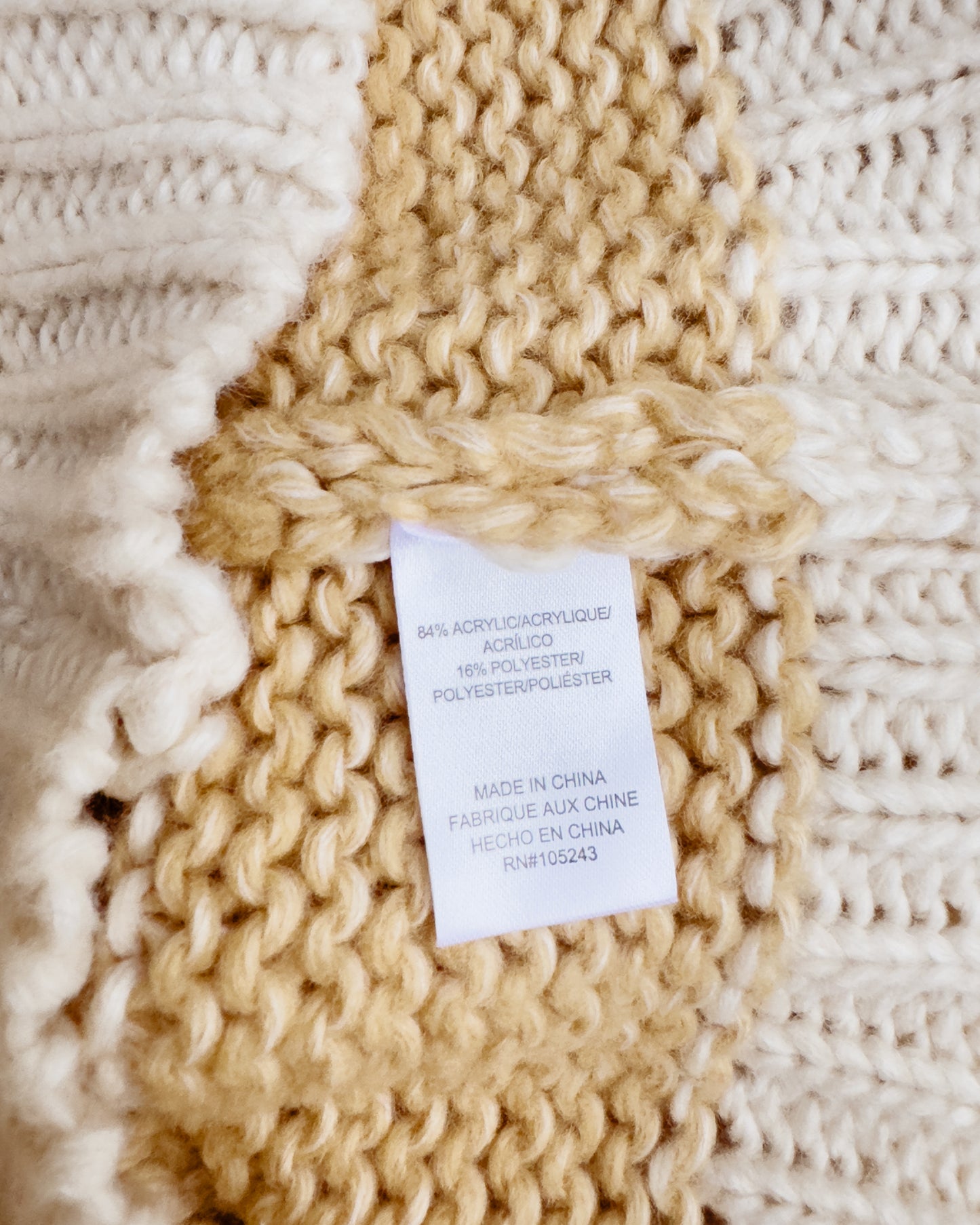 Chunky Stripe Knitted Sweater (M)