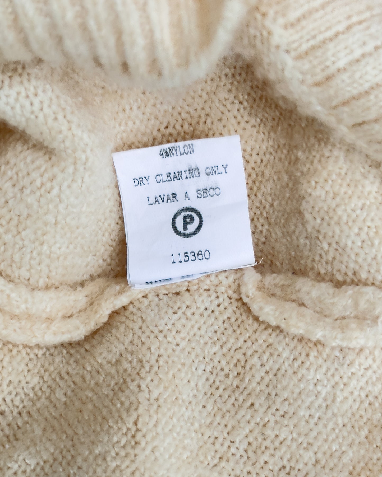 Printed Accents Cowl Neck Sweater (S/M)