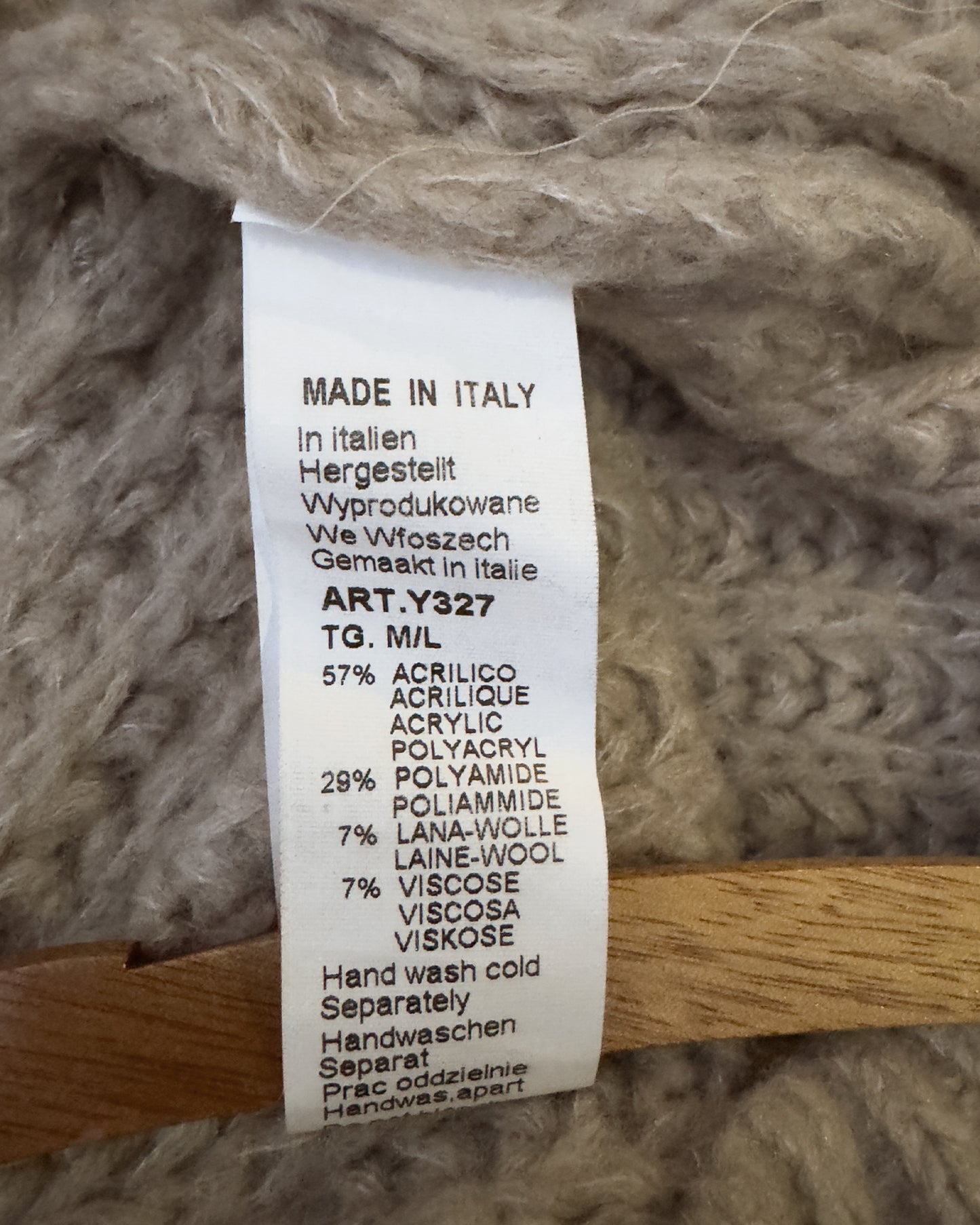 Drop Shoulder Cardigan from Italy (M/L)