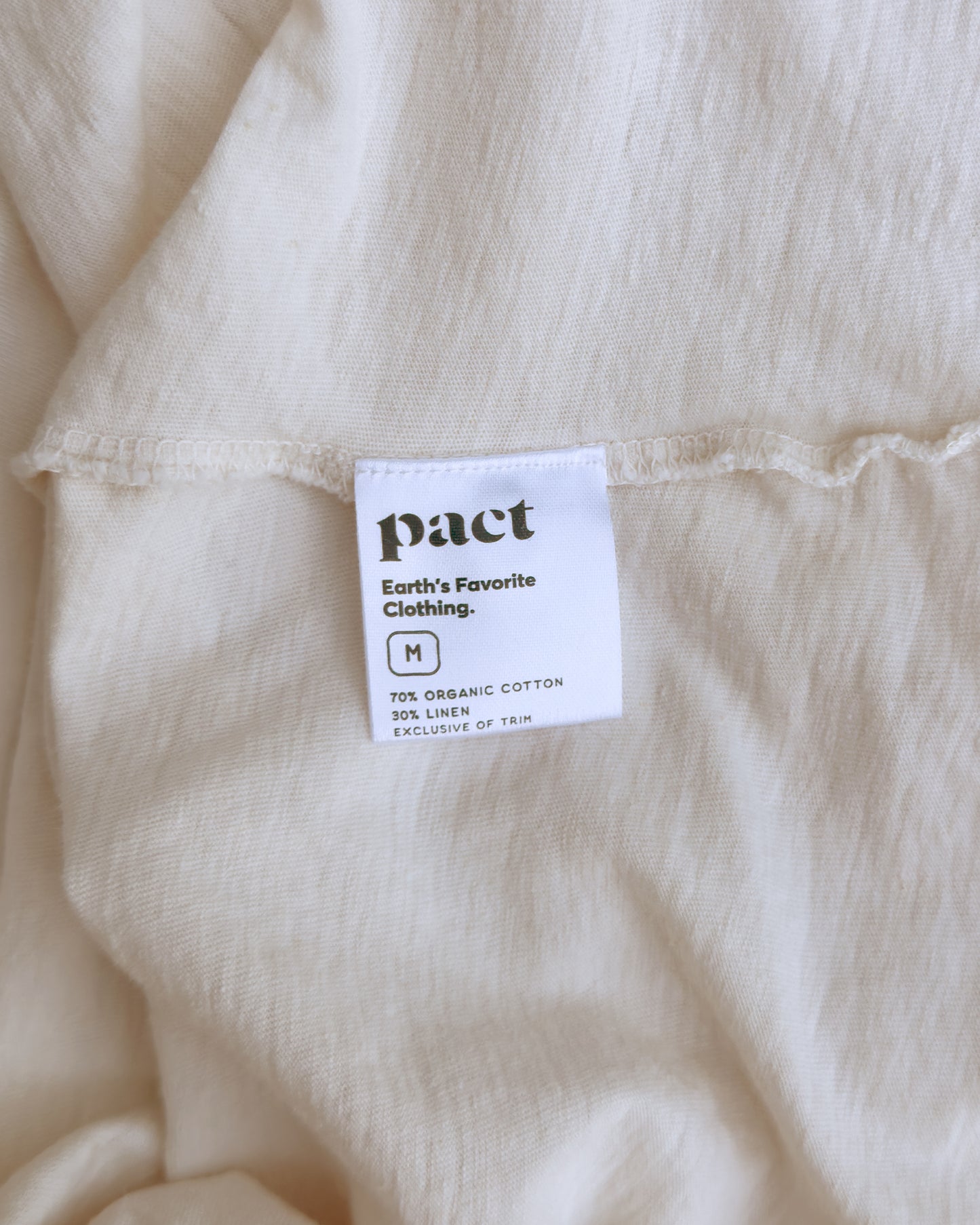 Organic Cotton/Linen Blend Flowy Top (M/L)