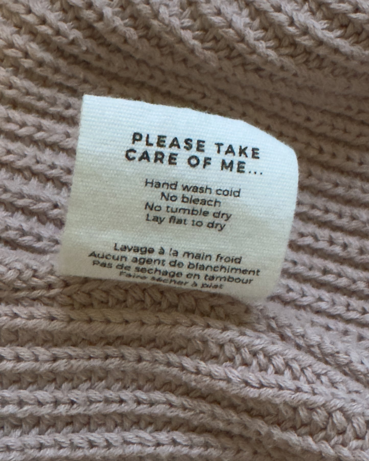 Cotton Oversized Knit Cardigan (S)