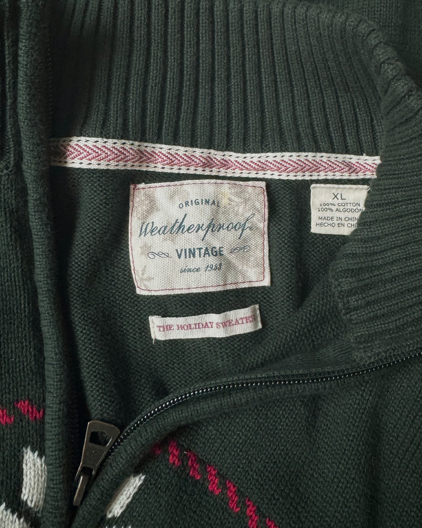 Quarter Zip Fair Isle Sweater