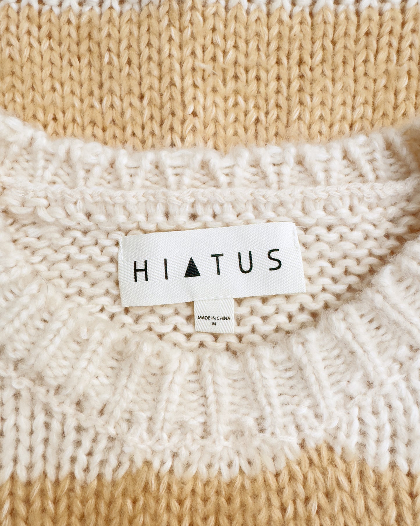 Chunky Stripe Knitted Sweater (M)
