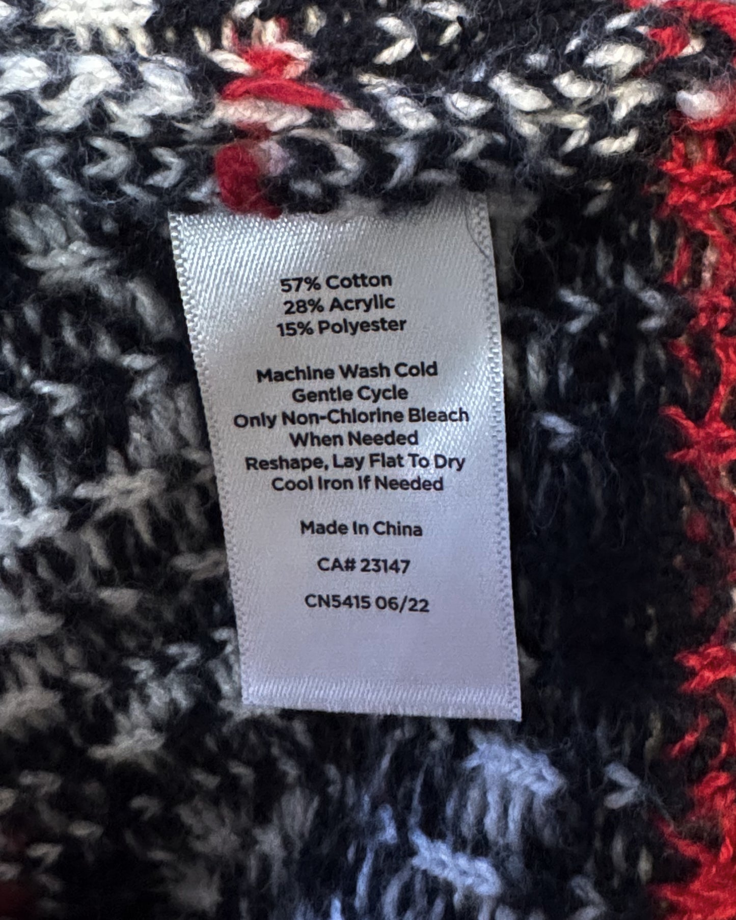 Talbots Winter Cabin Scene Christmas Sweater (L)