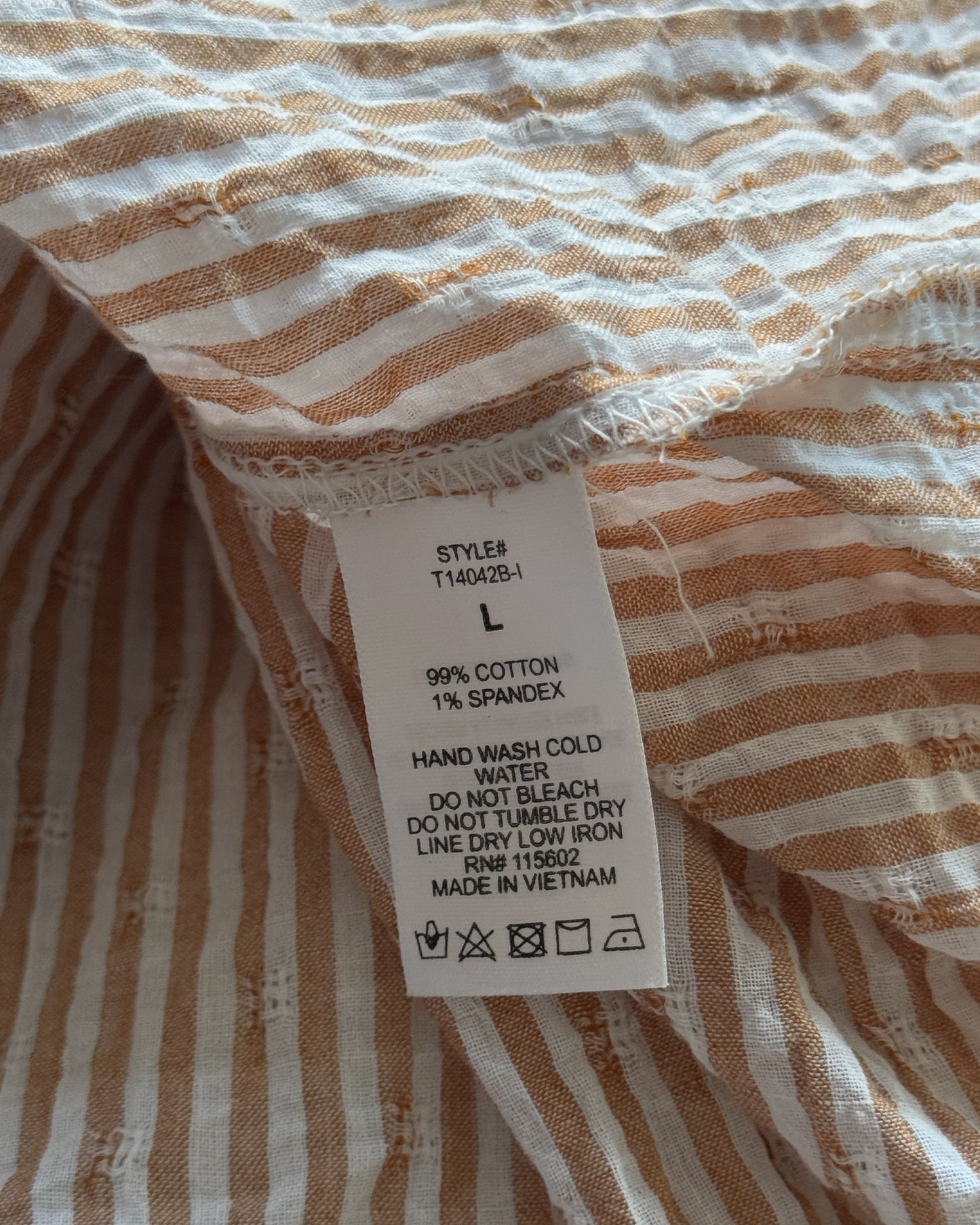 Striped Cotton Blouse (L)