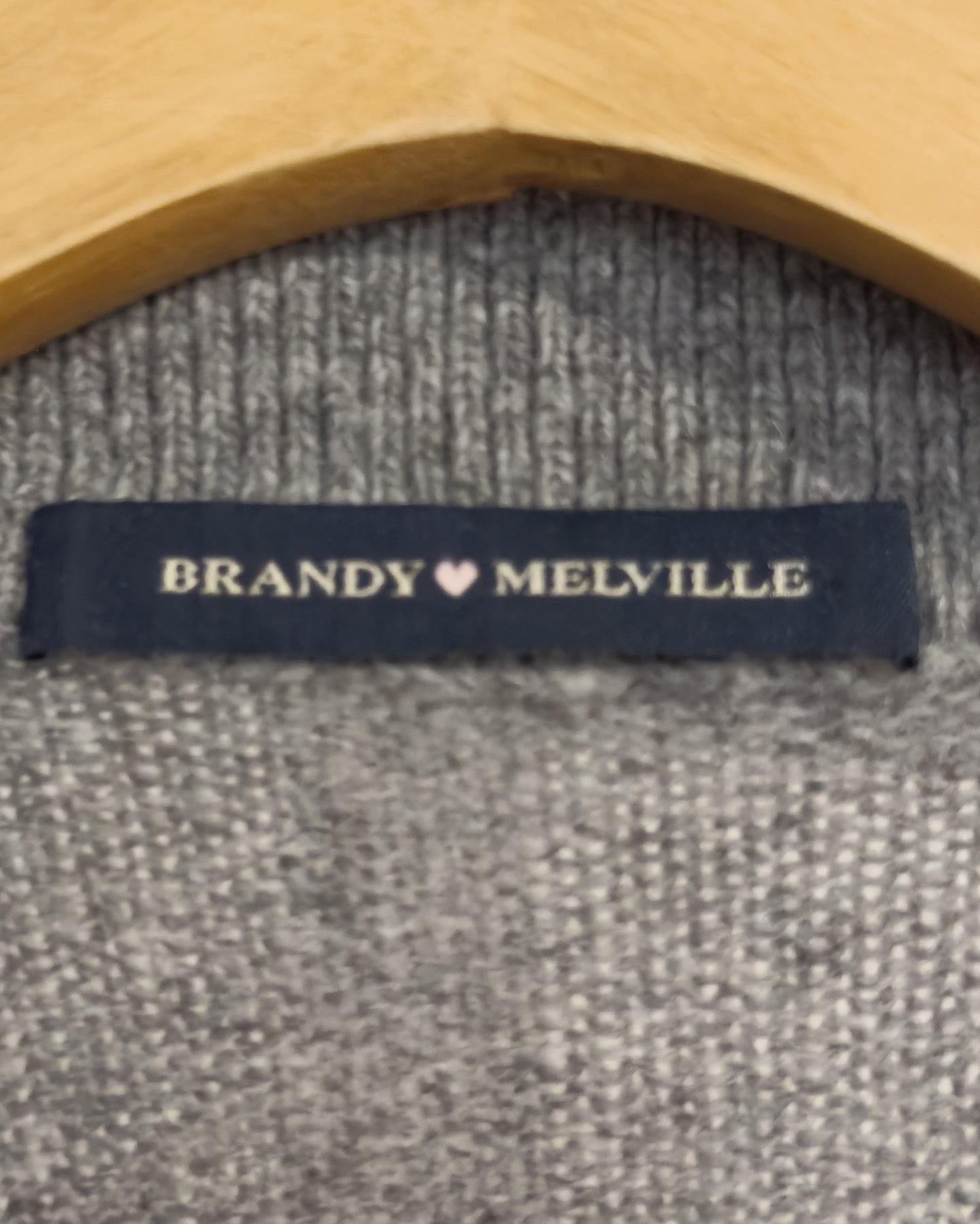 Wool Blend Collared Cardigan Sweater (M)