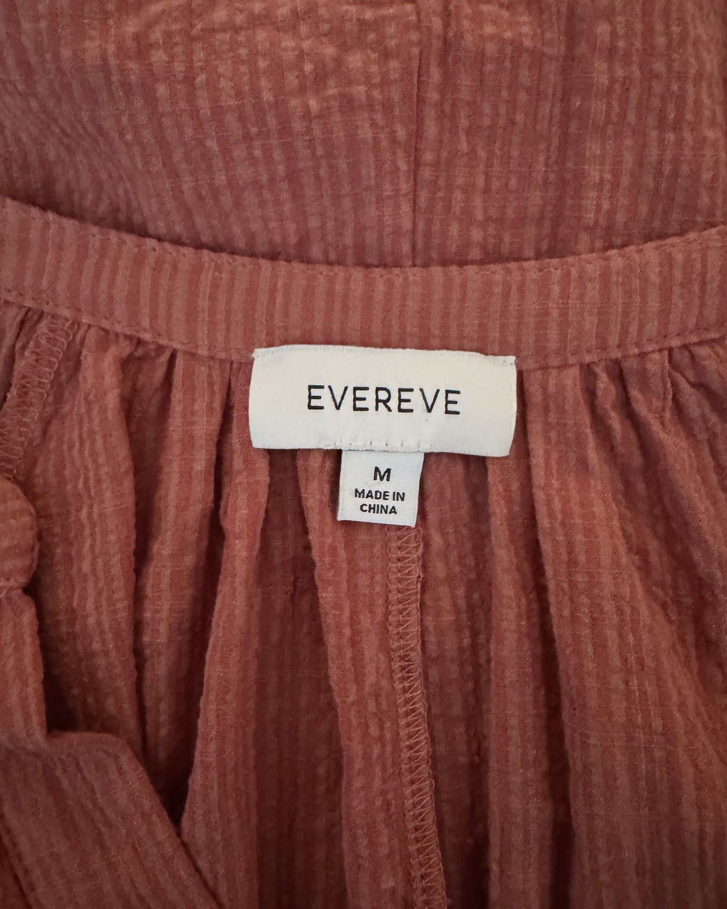 Rushed Cotton V-Neck Top (M)