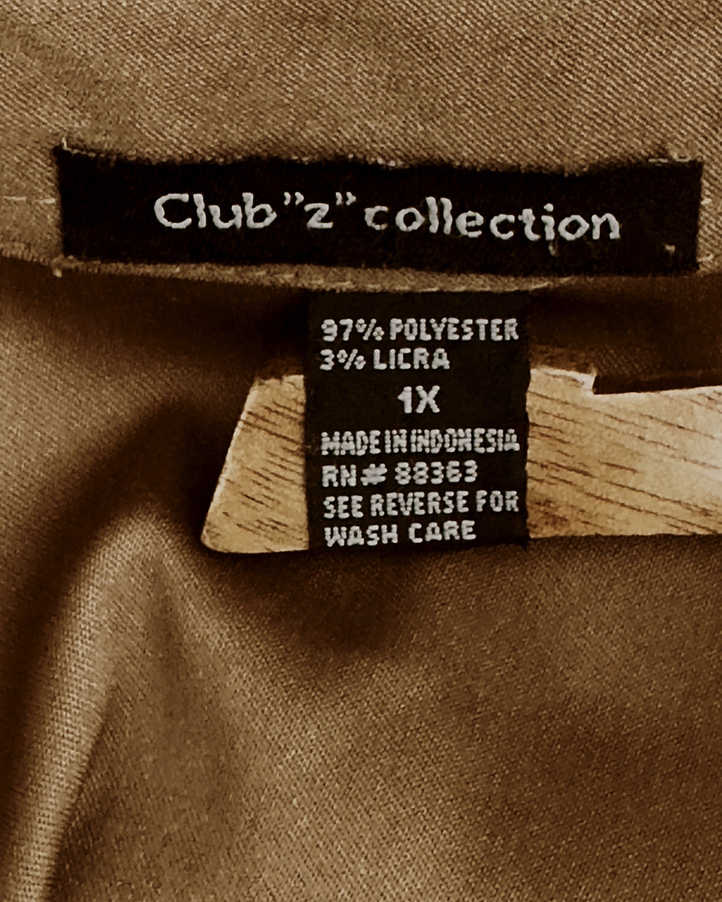 Brown Button Down Top (1X)