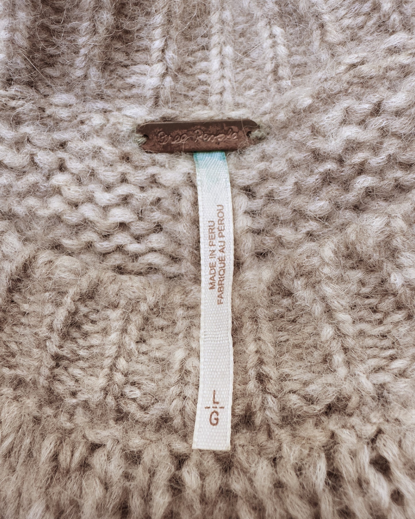 Free People Alpaca Wool Blend Sweater (L)