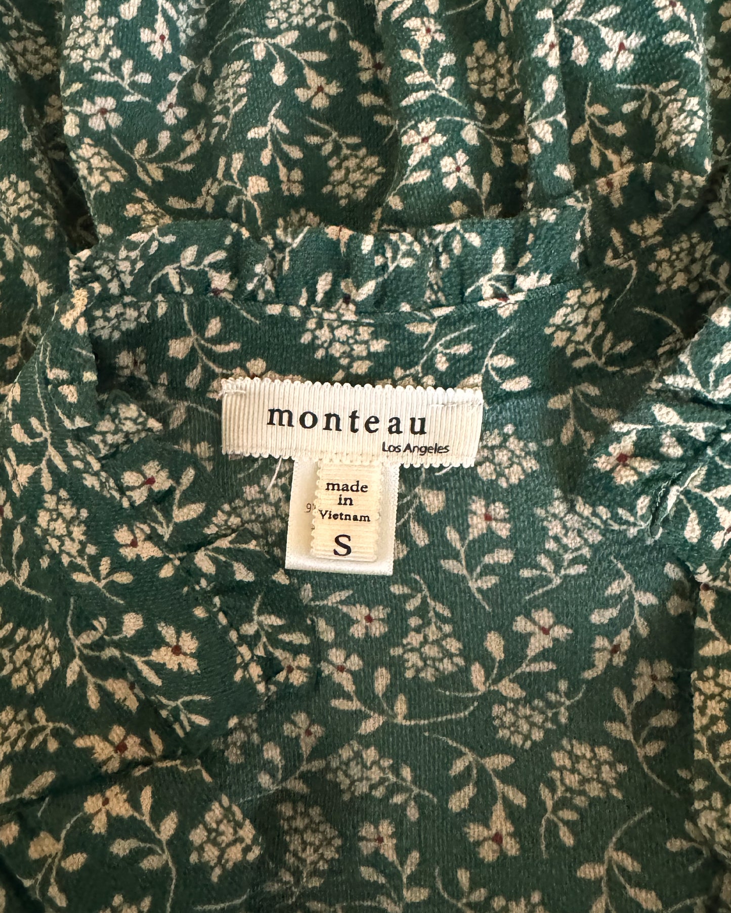 Floral Short Sleeve Blouse (S)