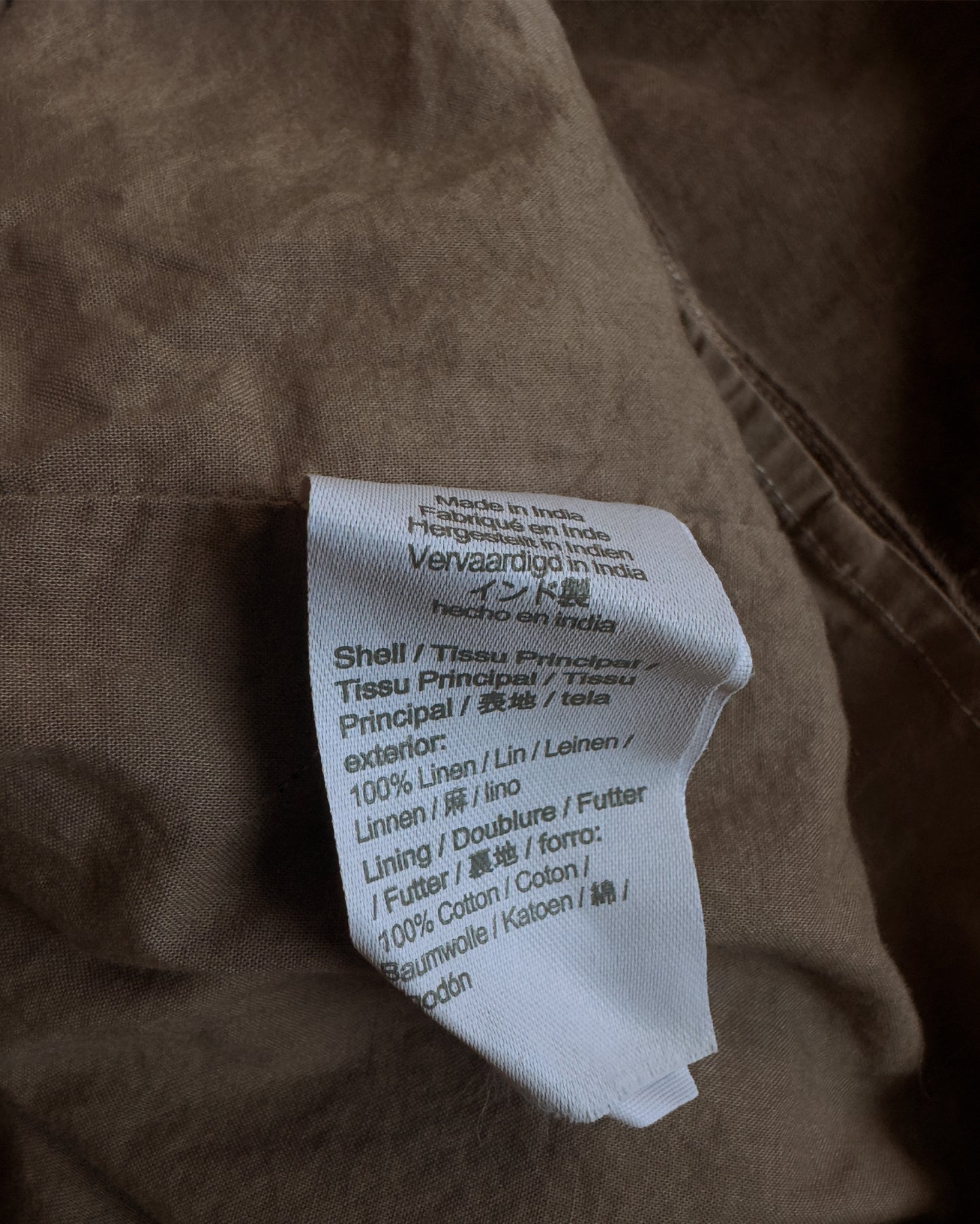 Linen Button-Back Sleeveless Shift Dress (S)