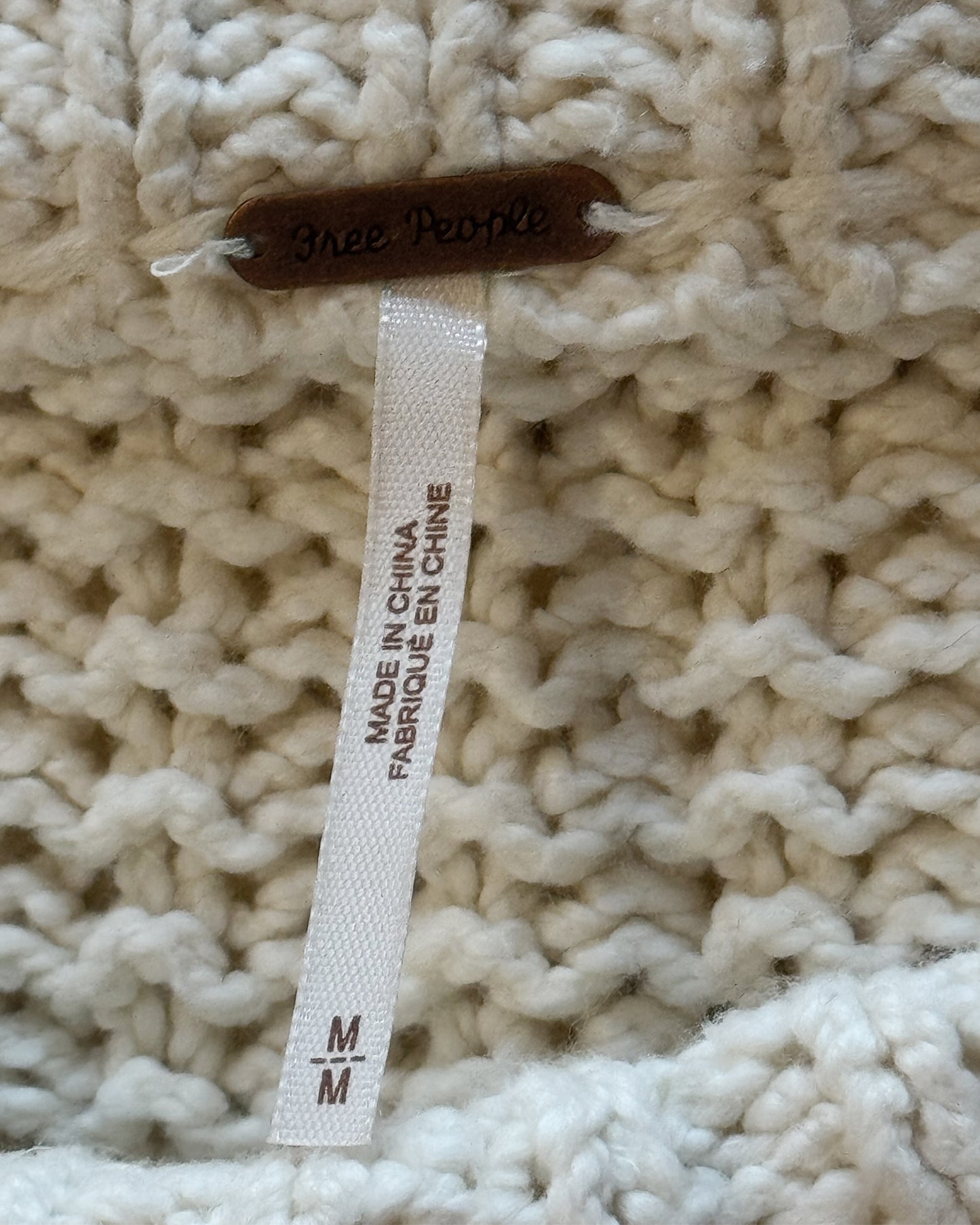 Free People Cutting Edge Cable Pullover (M)
