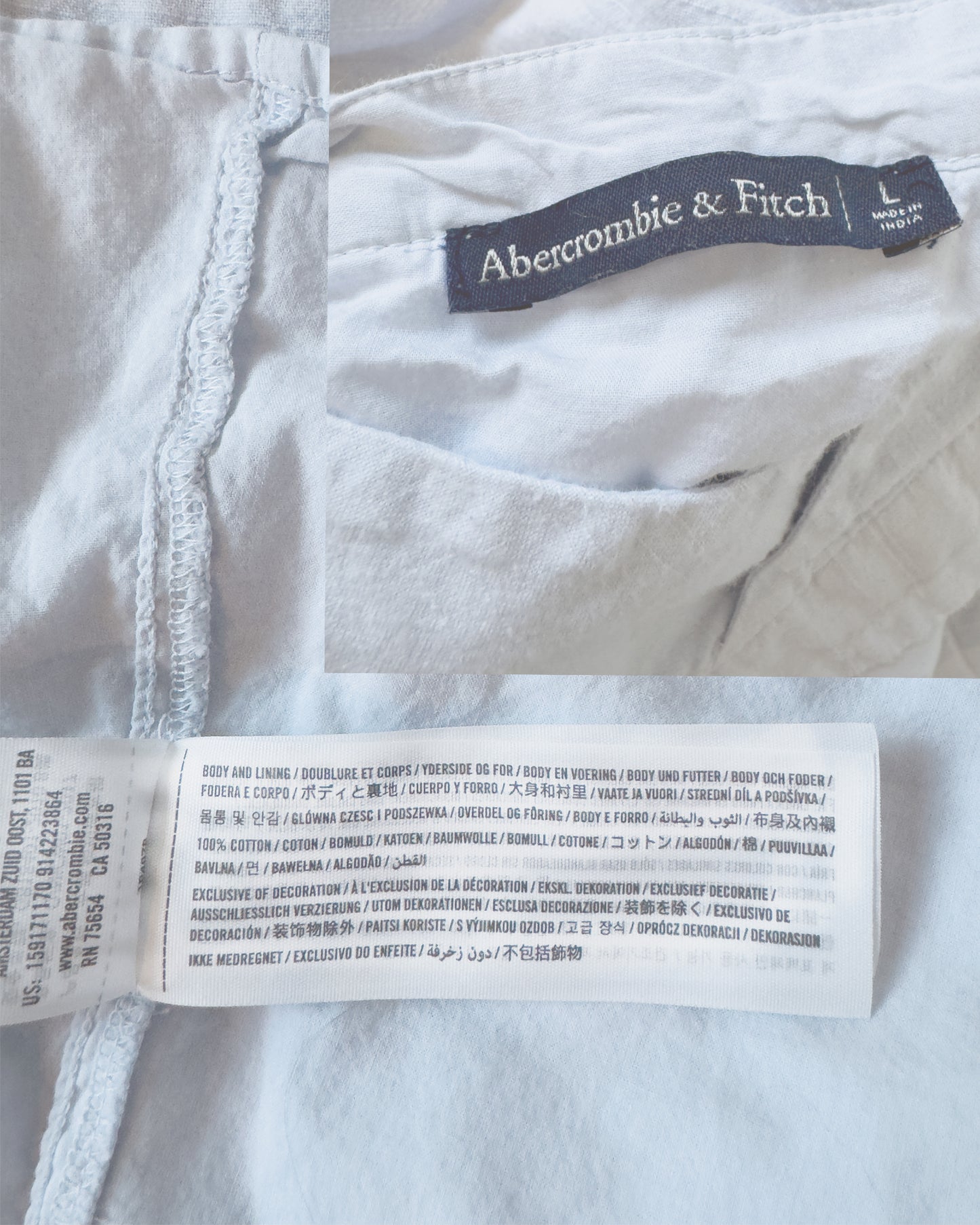 Abercrombie & Fitch Baby Blue Dress (L)