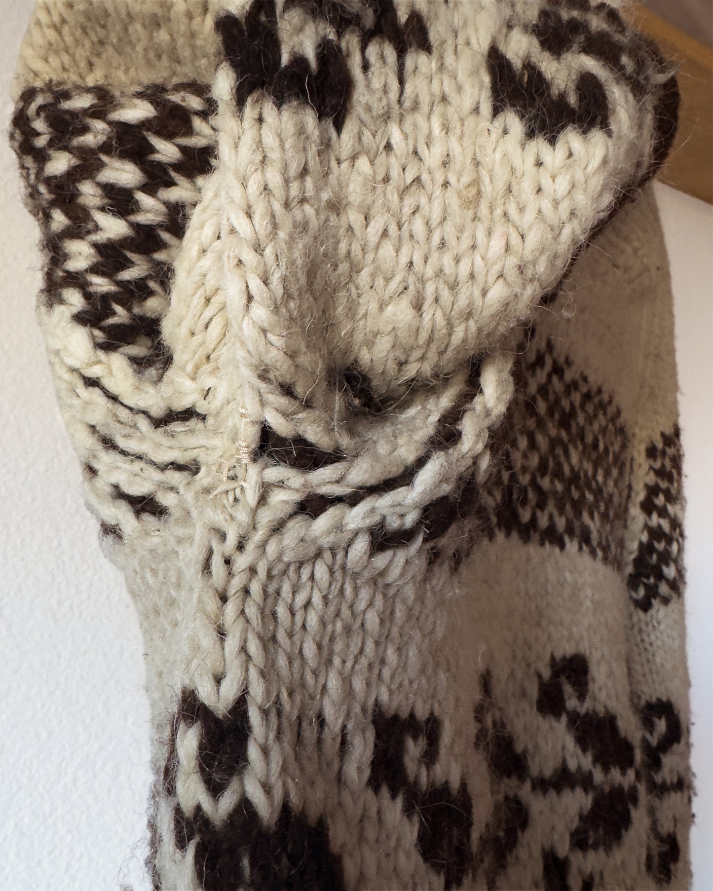Cowichan Vintage Wool Pullover Sweater (XS)