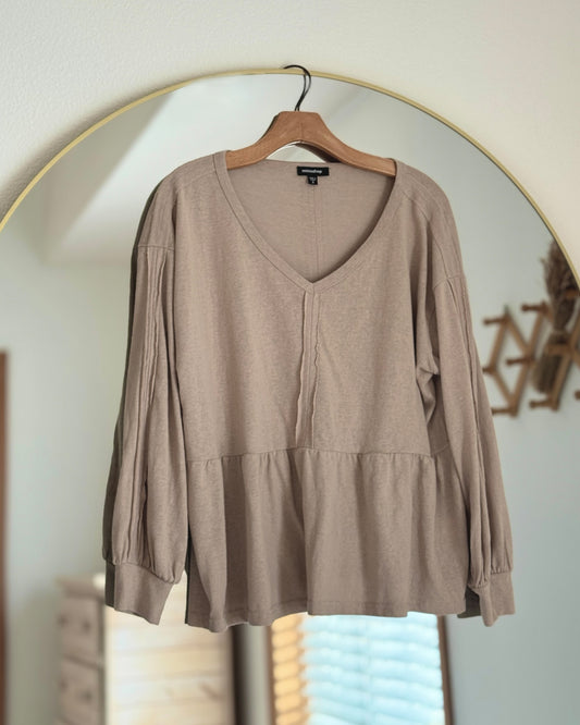 Oversized Peplum Top (S/M)