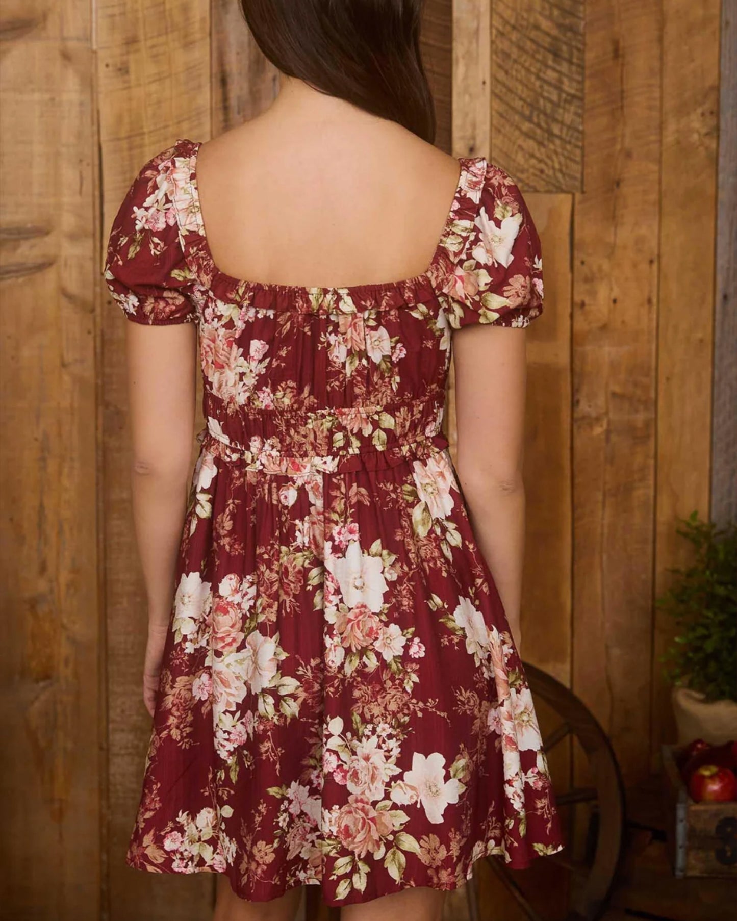 NEW Floral Ruffle Trim Dress (S)