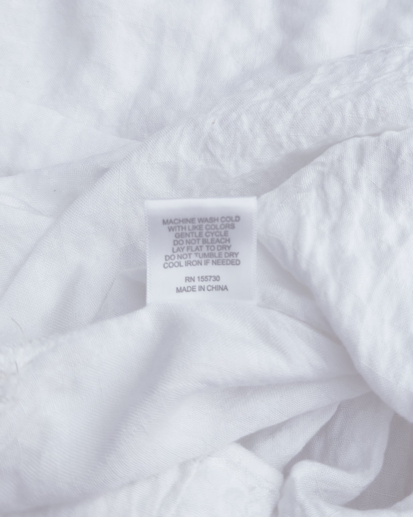 Oversized Seersucker Short-Sleeve Top (L)