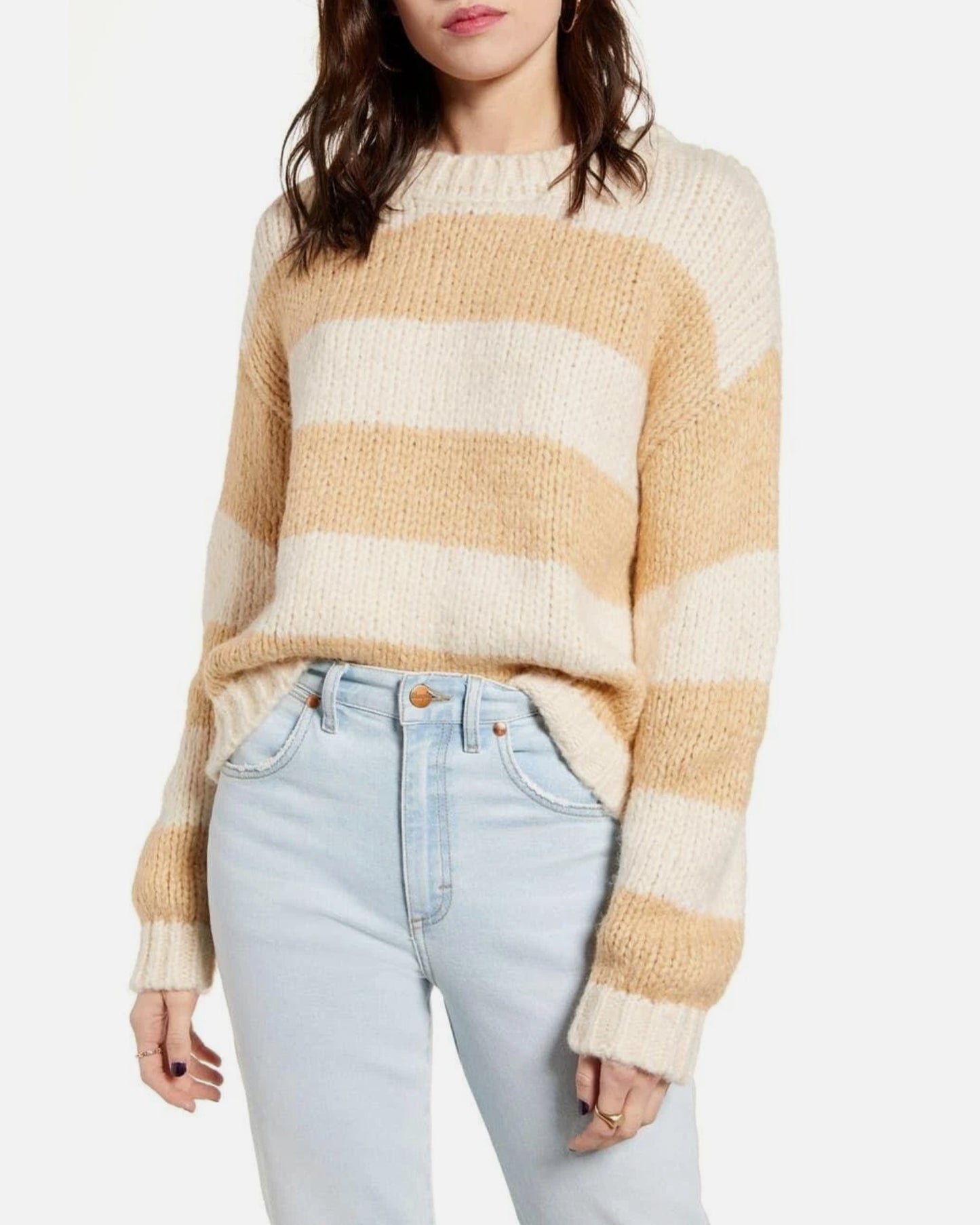 Chunky Stripe Knitted Sweater (M)