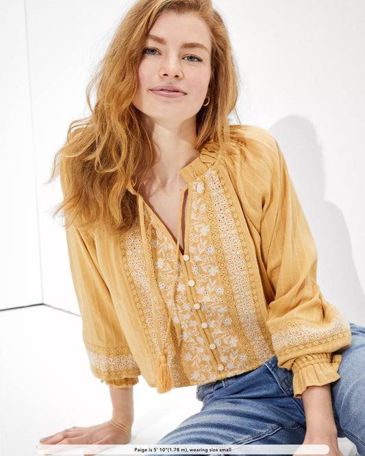 AE Embroidered Blouse (S)