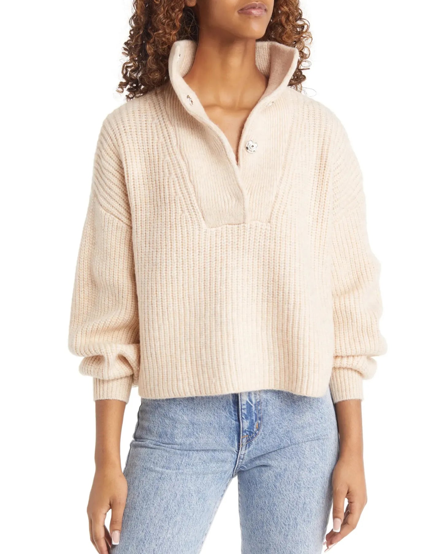 Stand Collar Sweater (S/M)