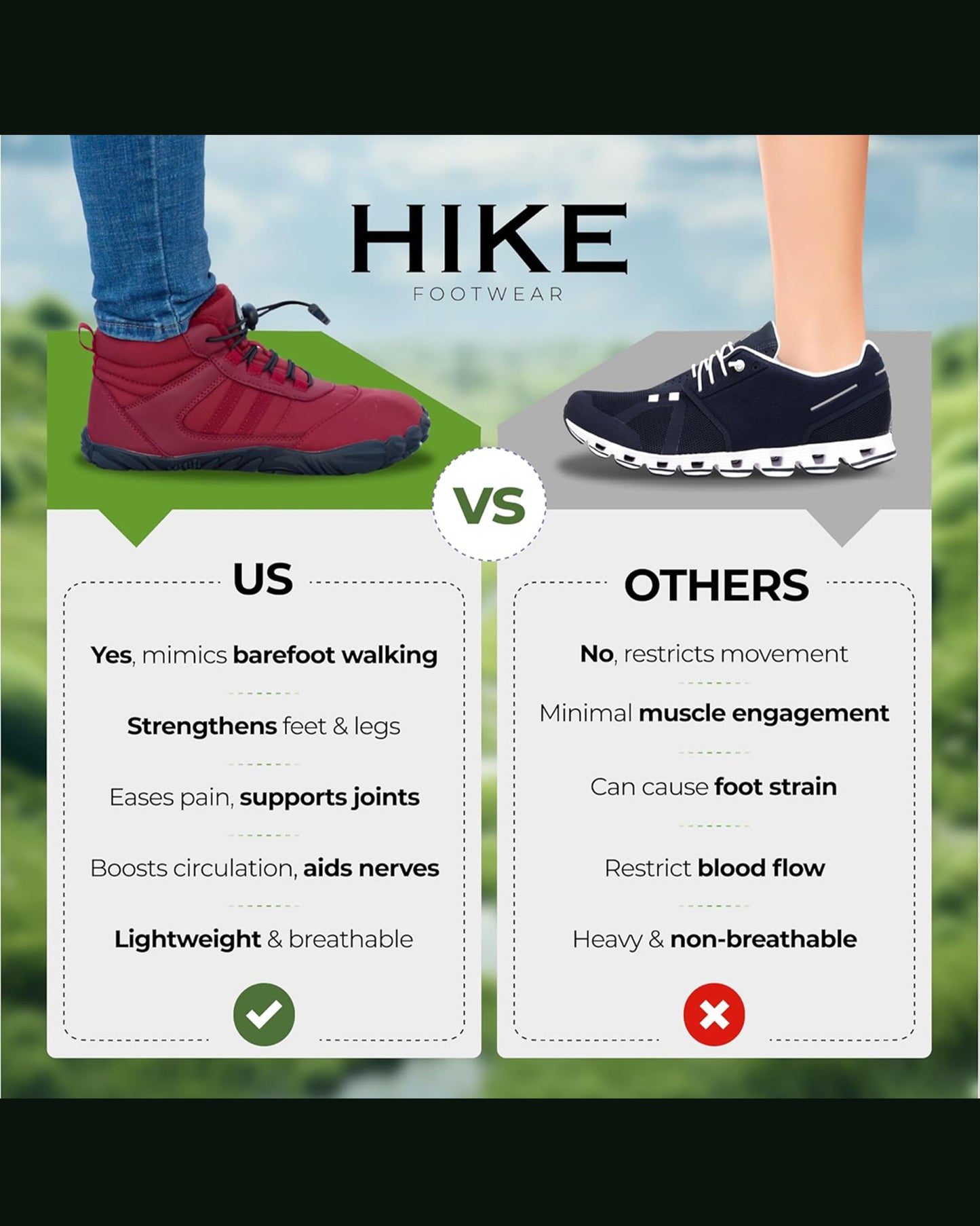 Hike Barefoot Pro Hiking | Running Boots (10W)