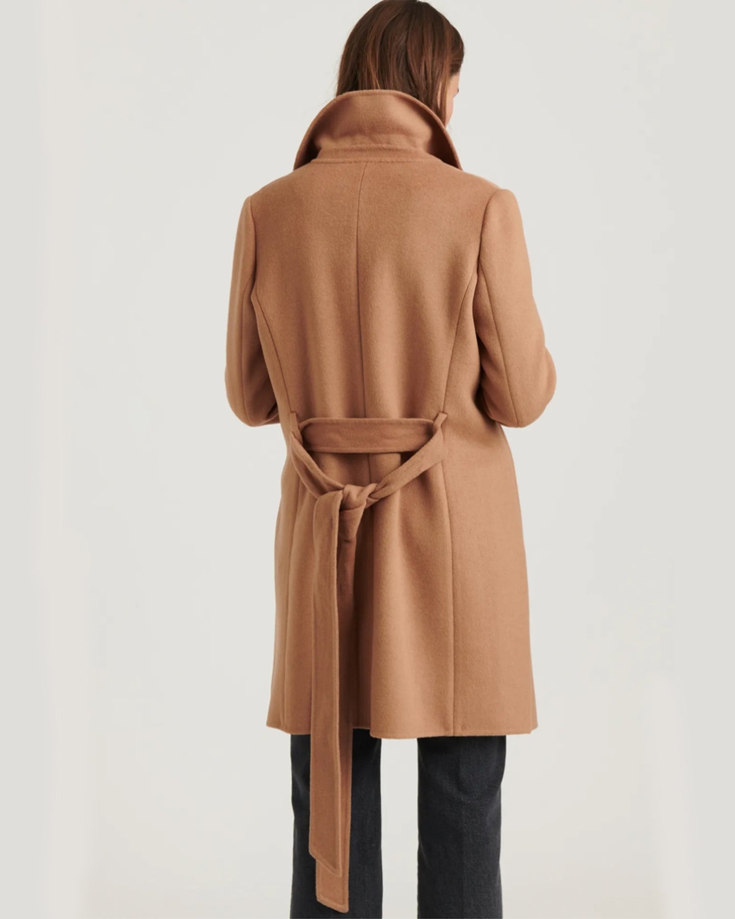 Soft Wool Wrap Coat (L)