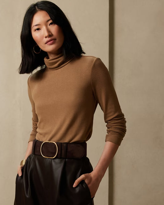 Elida Luxe Turtleneck Top (XS)