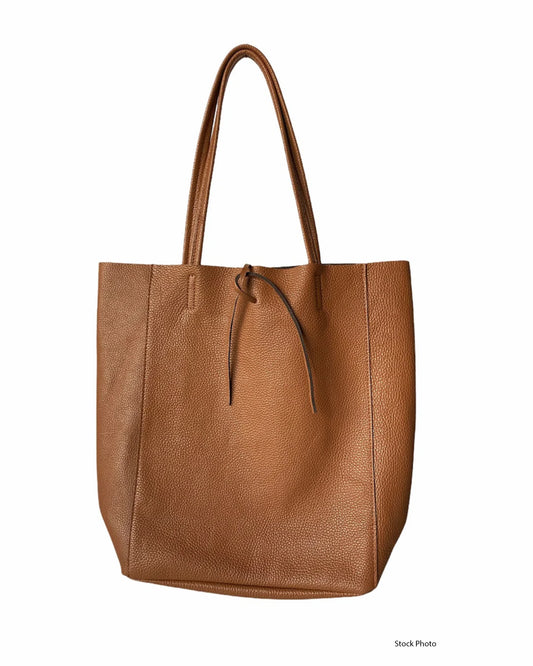 Italian Leather Tote | Purse (14.5” x 11.5” x 5”)
