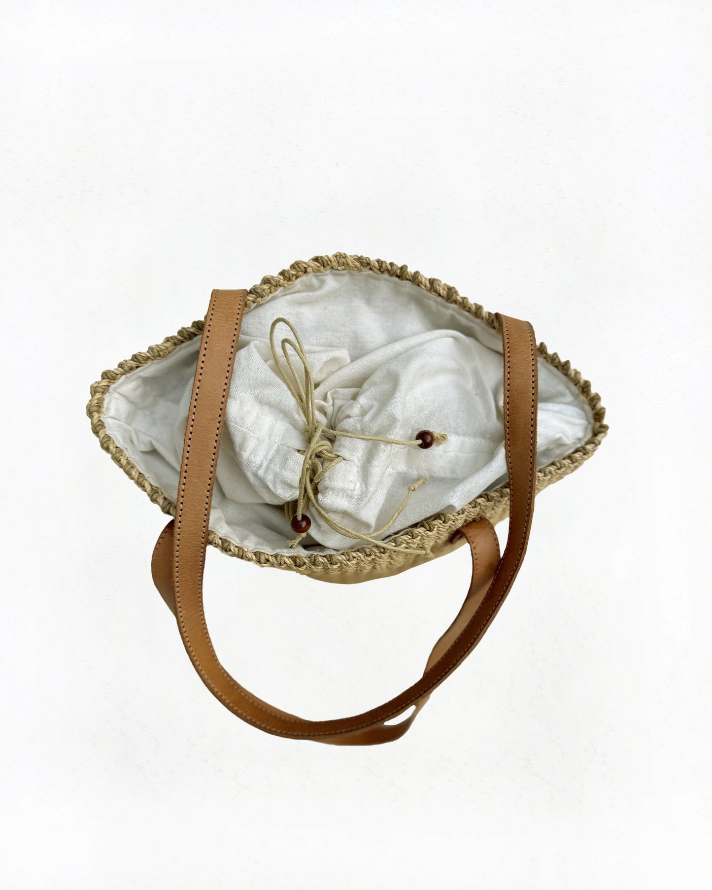 Raffia Woven Shoulder Purse